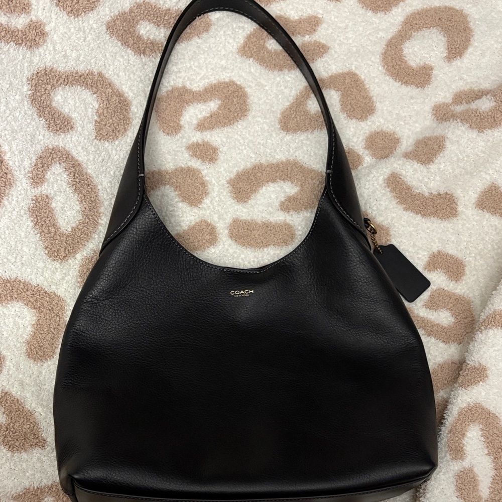 Coach Black Leather Hobo Bag